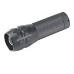 Adjustable Focus 3-Mode Flashlight(3W, 130LM, Black)