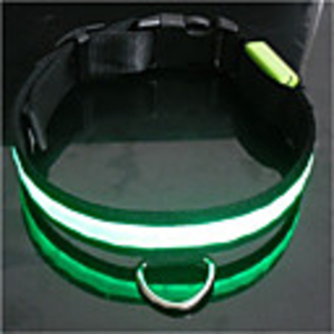 Adjustable Nylon LED Light Dog Collar (40-50cm,  Assorted Colors)