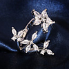 Adjustable Ring AAA Cubic Zirconia Geometrical Silver Brass Flower Unique Design Fashion 1pc Adjustable / Women