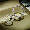 Adjustable Ring AAA Cubic Zirconia Mismatched Silver Brass Love Trendy Korean 1pc Adjustable / Women