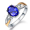 Adjustable Ring AAA Cubic Zirconia Silver Platinum Plated Stylish 1pc Adjustable / Women