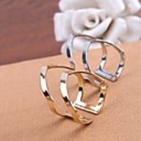 Adjustable Ring Double Layered Gold 24K Gold Plated Spike Korean 1pc Adjustable