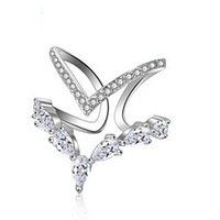 Adjustable Ring Rose Gold Silver Rhinestone Alloy Trendy 1pc Adjustable / Women