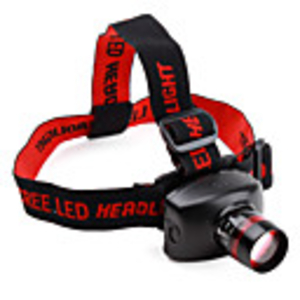 Adjustable Zoom LED Headlamp with Batteries (180LM)