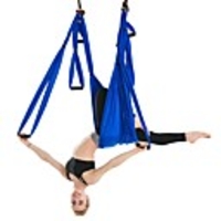Aerial Yoga Swing Flying Yoga Strap Yoga Hammock Padded Foam Nylon Fiber Nylon Ultra Strong Antigravity Decompression Inversion Therapy Aerial Yoga Inversion Exercises Air Yoga For All