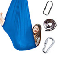 Aerial Yoga Swing Set Yoga Hammock / Sling Kit Extension Straps Sports Nylon Aerial Yoga Inversion Exercises Air Yoga Ultra Strong Antigravity Durable Anti-tear Decompression Inversion Therapy Heal