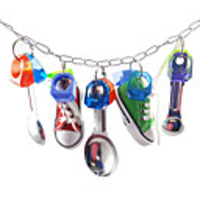 African Gray Bird Toy Toys for Parrot in Cage Stainless Colorful Bird Spoon Toys Suggested for Cockatoo Conures Macaw and Amazon Parrots to Chewing