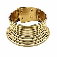african jewelry statement chokers egypt gold tone choker women chunky leather collar necklace (a-gold)