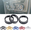 Air Conditioning Knob Decorative Cover Ring Adjust Trim Cover For VW Tiguan Atlas T-roc Ateca FR Passat B8 Variant 2017-2019
