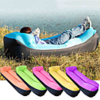 Air Sofa Inflatable Sofa Sleep lounger Air Bed Outdoor Camping Waterproof Portable Fast Inflatable Ultra Light (UL) Polyester Taffeta 1907035 cm for Beach Camping Outdoor All Seasons Purple Yellow