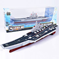 Aircraft Carrier Model Cartoon Simulation Music Light Zinc Alloy Plastic Shell Kid