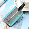 Airplane Mr and Mrs Luggage Tag Personalized Custom Made Unique Luggage Accessory Durable Convenient Leather Silica Gel 2pcs Purple Blue Pink Monogram Travel Accessory