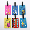 Airplane Mr and Mrs Luggage Tag Personalized Custom Made Unique Luggage Accessory Durable Convenient Leather Silica Gel 2pcs Yellow Red Blue Monogram Travel Accessory