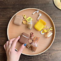 AirPods Case Silicone Soft Lovely Pattern Portable For AirPods1 amp;amp AirPods2 (AirPods Charging Case Not Included)