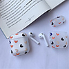 AirPods Case Silicone Solid Color Lovely Pattern Shockproof Protective Cover Portable For AirPods1 amp; AirPods2 (AirPods Charging Case Not Included)