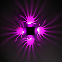Aisle Lights Flush Mount Wall Lights Modern Contemporary Colorful Palm Wall Lamps Christmas Wedding Decoration LED Wall Lamps Wall Sconces for Living Room Shops Party Cafes Aluminum IP44 110-240V 3W miniinthebox