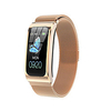 AK12 Unisex Smart Wristbands Bluetooth Heart Rate Monitor Blood Oxygen Monitor ECGPPG Stopwatch Sleep Tracker Heart Rate Monitor Sedentary Reminder