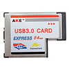 AKE 2-Port USB 3.0 ExpressCard for Laptops and Notebooks (54mm)