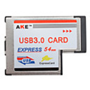 AKE 2-Port USB 3.0 ExpressCard for Laptops and Notebooks (54mm)