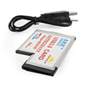 AKE Notebook USB 3.0 Card Hub Adapter Cardbus Express Two 2 Ports