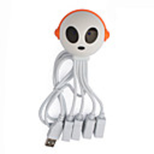 Alien Shaped Hi-Speed 4-Port USB 2.0 Hub