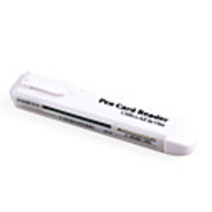All-in-1 Mini USB TF/CF/MS Card Reader in Pen Shaped