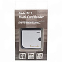 All-in-One Aluminum Casing USB 2.0 SDHC Card Reader with M2/TF Slots