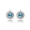 Alloy and Crystal Royal Feel Platinum Plated Earrings