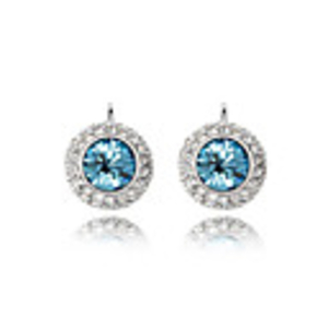 Alloy and Crystal Royal Feel Platinum Plated Earrings