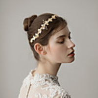 Alloy Headbands with Imitation Pearl 1 Piece Wedding / Party / Evening Headpiece