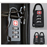 Alloy Mini Lock Padlock Outdoor Travel Luggage Zipper Backpack Handbag Safe Anti-theft Combination Code Number Lock Lock Tool