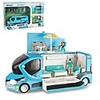 Alloy Motorhome Toy Truck Construction Vehicle Pull Back Vehicle Simulation Music Light All Adults Kids Car Toys