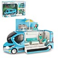 Alloy Motorhome Toy Truck Construction Vehicle Pull Back Vehicle Simulation Music Light All Adults Kids Car Toys
