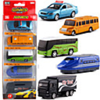 Alloy Truck Bus Toy Truck Construction Vehicle Pull Back Vehicle Simulation Music Light All Adults Kids Car Toys