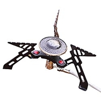 ALOCS Camping Stove Single Portable Stainless Steel Copper Aluminium Alloy for Outdoor Camping / Hiking Picnic BBQ
