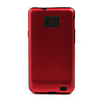 Aluminium Back Silica Frame Case for Samsung i9100 (Red)