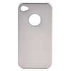 Aluminium Protective Case / Hole on Back for iPhone 4 - Grey