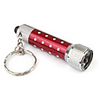 Aluminum 5 LED Keychain Light - Red