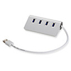 Aluminum Alloy Usb 3.0 Hub 4 Port Hub Usb3.0 1 / 4 Splitter