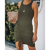 amazon 2021 new product solid color vest pleated hip slim slimming female dress lq211s3160 miniinthebox