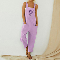 amazon aliexpress independent station plus size loose embroidered overalls cotton overalls women casual trousers miniinthebox