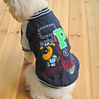 American Baseball Style Dog Jacket (XS – XL,  Blue)