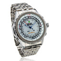 Analog - Digital Dual Display White Dial Wrist Watch WH-904