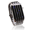 Anchoret Black Band Blue LED Wrist Watch