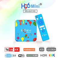 Android 9.0 TV Box H96mini 4K New Design 4K Support H.265 Cortex-A53 4GB 128GB 32GB miniinthebox