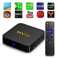 Android 9.0 TV Box MX10 4K New Design 4K Support H.265 Cortex-A53 4GB 64GB 32GB miniinthebox