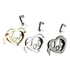 Angel Love Double Heart Titanium Steel Necklace