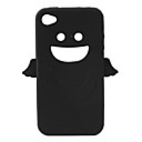 Angel Protective Silica Gel Case for iPhone4 - Black