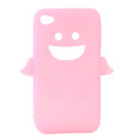 Angel Protective Silica Gel Case for iPhone4 - Pink