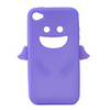 Angel Protective Silica Gel Case for iPhone4 - Purple